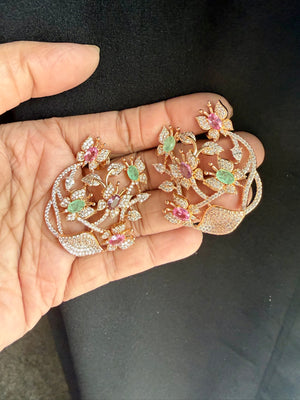 [Butterfly Design] 18k gold plated ( Hot Pink , Blush pink , Mint green)