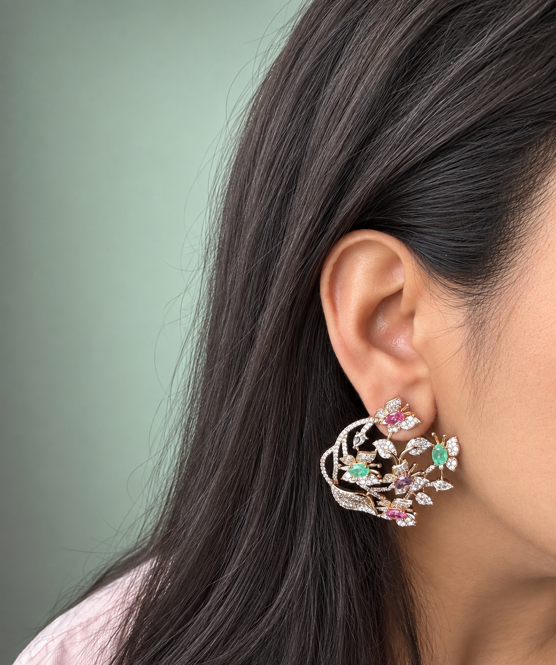 18K Gold Plated Statement Earrings - Rangreza Accessories