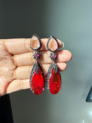 Red & peach