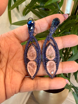 Blue & Peach pink