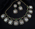 Polki Doublet Stone Necklace Set - Rangreza Accessories