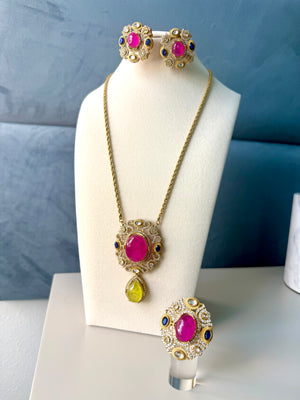 Hot Pink & Yellow
