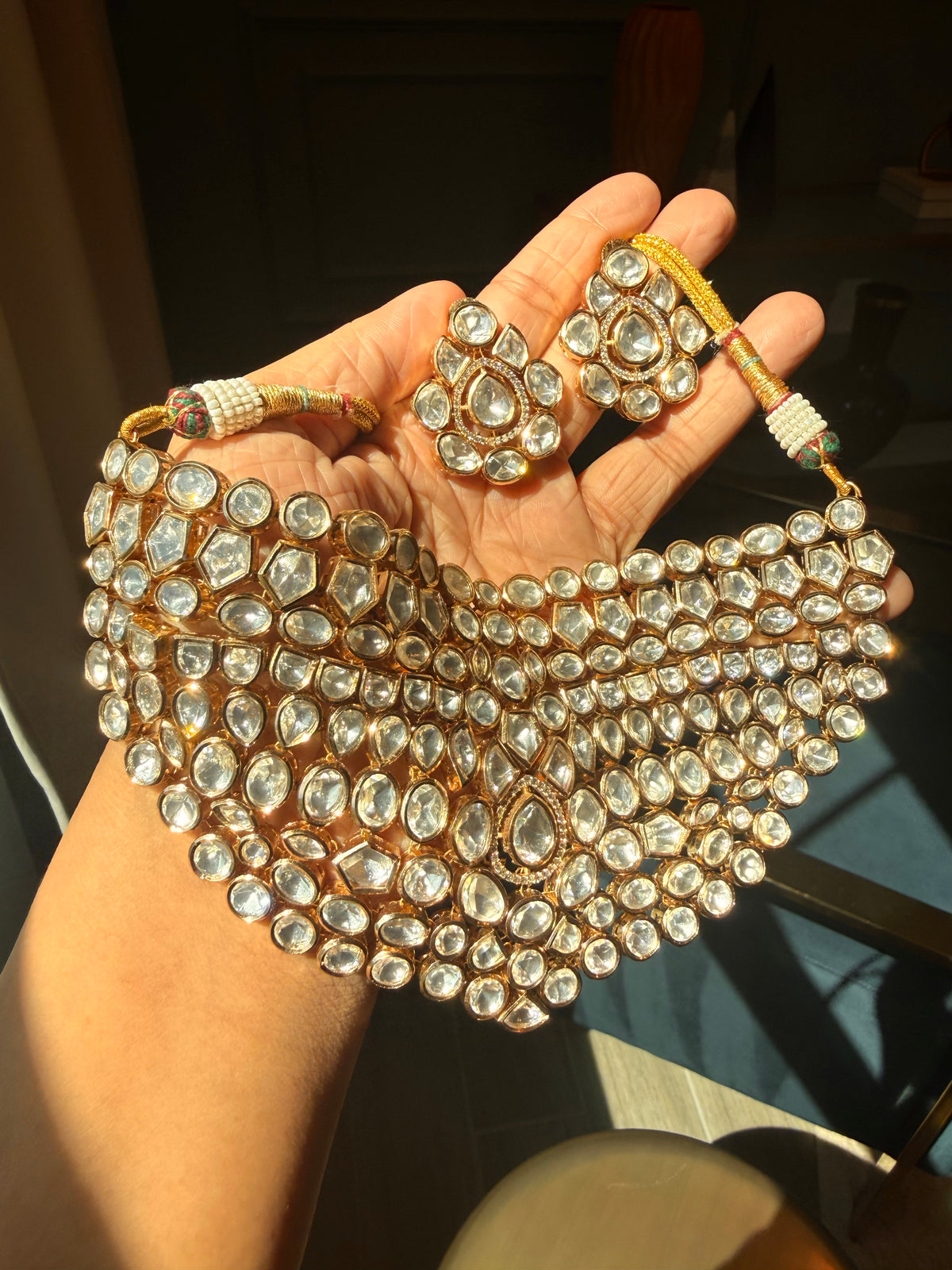 Polki Kundan Choker Set - Rangreza Accessories