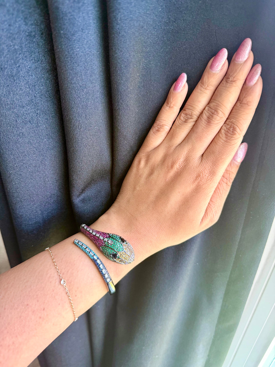 Serpenti Snake Designer Inspired Multi Color Bracelet