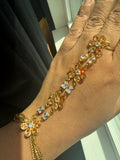 Cubic Zirconia Crystal Hand Chain - Rangreza Accessories