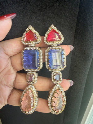 Red  Blue Peach Gold