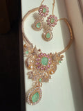 Doublet Stone Crystal Necklace Set - Rangreza Accessories