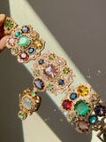Semi-Precious Stone 22K Gold Plated Choker Set - Rangreza Accessories
