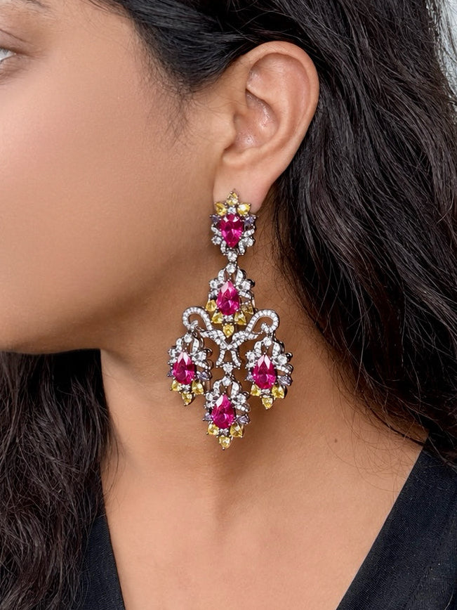 Crystal Statement Earrings - Rangreza Accessories