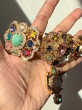 Semi-Precious Stone 22K Gold Plated Choker Set - Rangreza Accessories