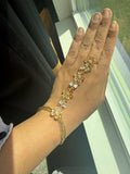 Cubic Zirconia Crystal Hand Chain - Rangreza Accessories