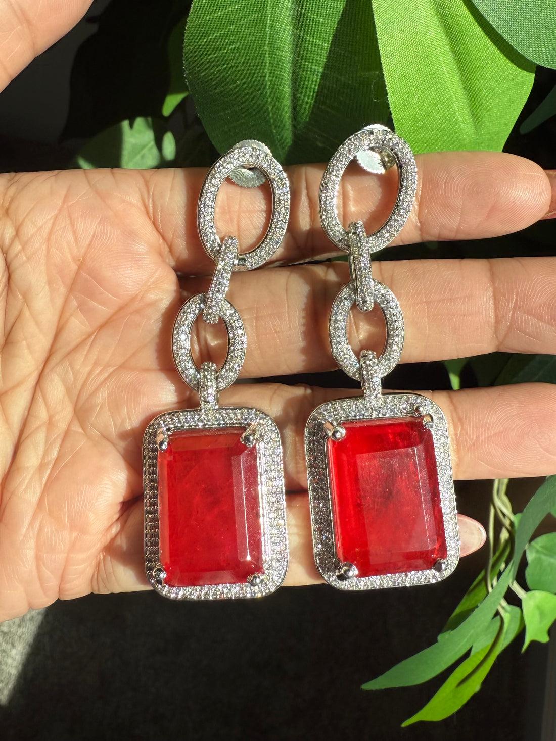 Alicia Doublet Stone & Cubic Zirconia Nano Setting Dangle Earrings