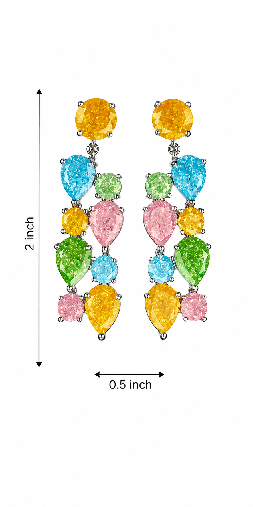 Pastel Statement Earrings - Rangreza Accessories