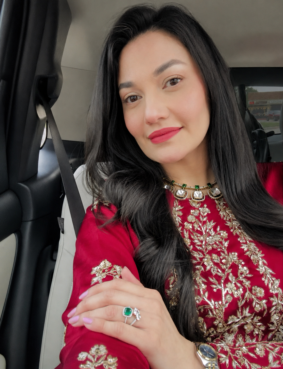 Polki Doublet Stone Necklace Set - Rangreza Accessories