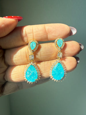 Turquoise Blue ( Gold)