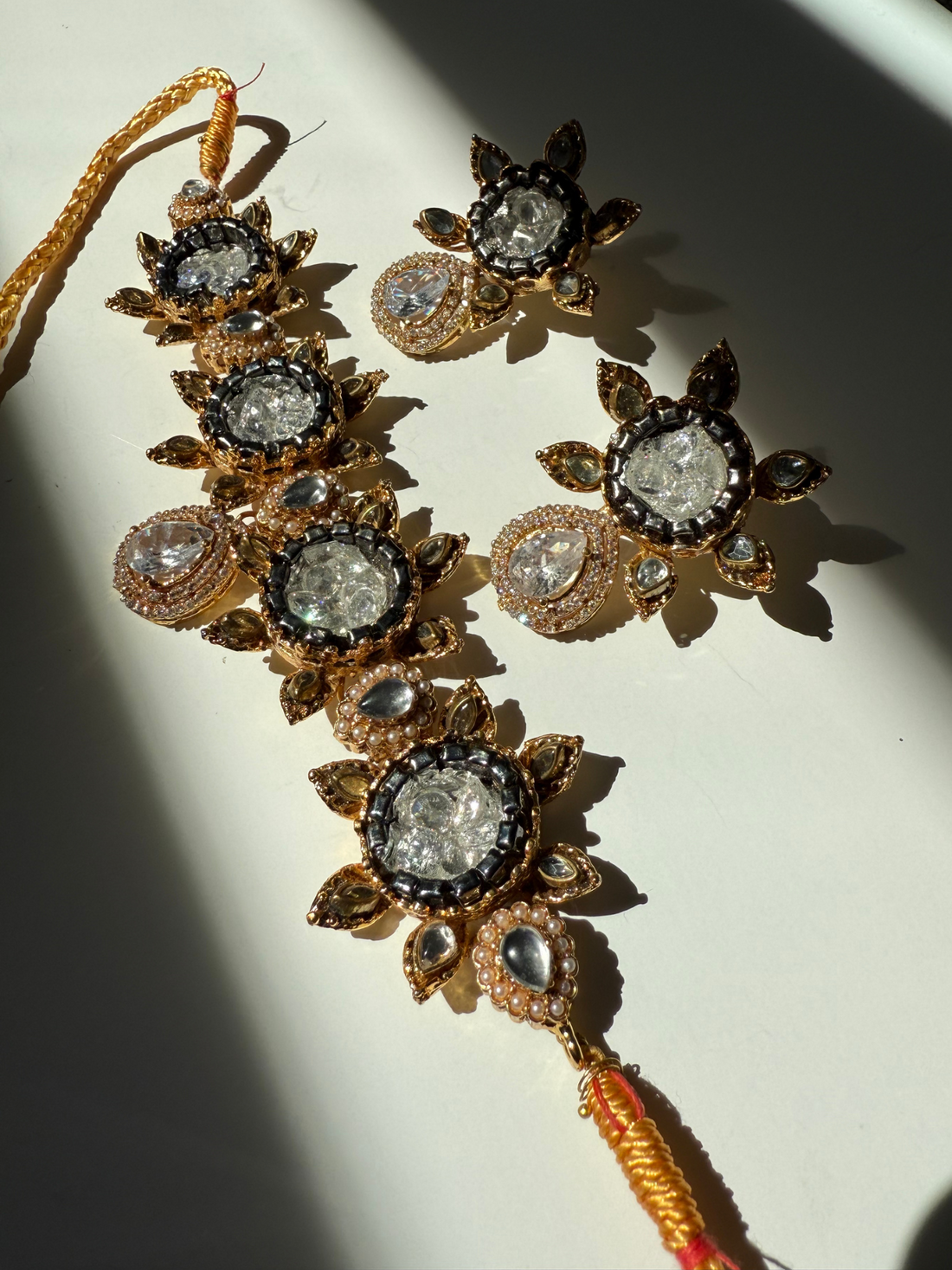 Turkish Crushed Stone Handmade Choker Set,  Premium Quality