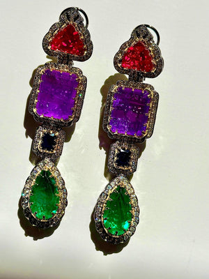 Purple Green Silver