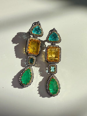 Yellow Green Silver